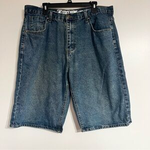 Men's Stacy Adams Relaxed Fit Jean Shorts Size 40 10" Inseam Jorts Baggy Hip Hop